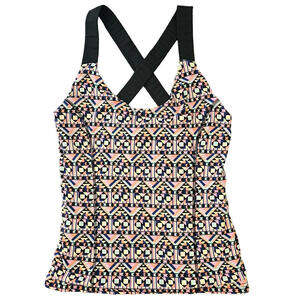 Threads 4 Thought Womens Med Activewear Tank Top Racerback Fitted Yoga Gym Run